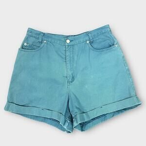 Vintage 90s Y2K Cenza by Palmettos blue cotton shorts Modern‎ Medium 10 Womens